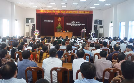 Lịch tiếp xúc cử tri của các tổ đại biểu HĐND tỉnh tại các địa phương