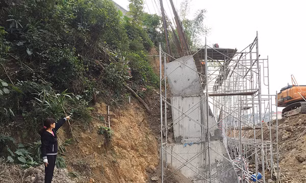 Đã hoàn trả mặt bằng đúng ranh giới