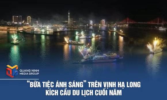 “Bữa tiệc ánh sáng” trên vịnh Hạ Long kích cầu du lịch cuối năm