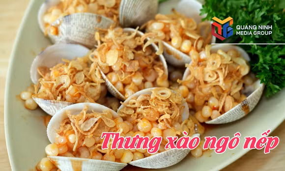 Thưng xào ngô nếp
