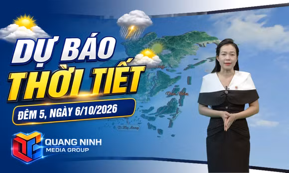 Dự báo thời tiết đêm 5, ngày 6/10/2026
