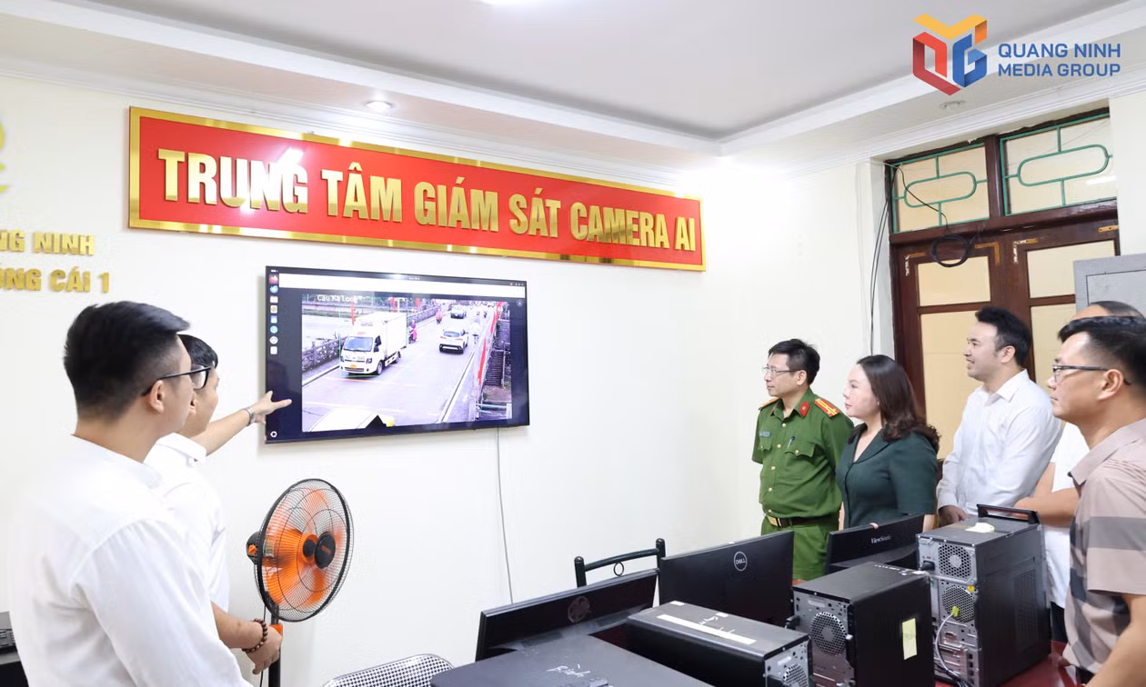 Phường Móng Cái 1 ra mắt hệ thống camera giám sát thông minh ứng dụng AI