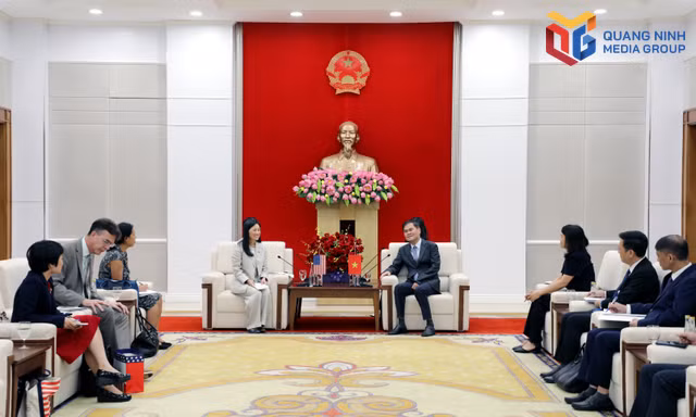 Chủ tịch UBND TP Quảng Ninh tiếp xã giao Đại sứ đặc mệnh toàn quyền Hoa Kỳ tại Việt Nam