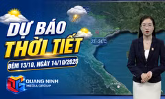 Dự báo thời tiết đêm 13, ngày 14/10/2026