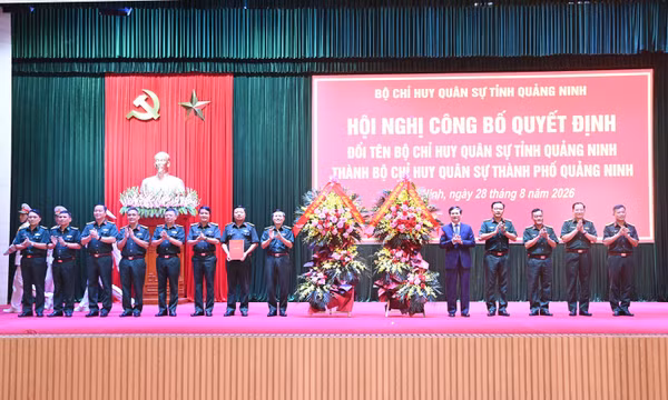 Đổi tên Bộ CHQS tỉnh Quảng Ninh thành Bộ CHQS thành phố Quảng Ninh