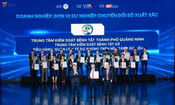 CDC Quảng Ninh đoạt giải “Doanh nghiệp, đơn vị chuyển đổi số xuất sắc”