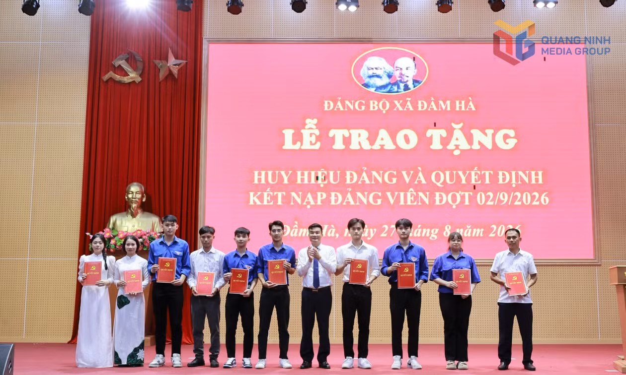 Đảng bộ xã Đầm Hà hoàn thành chỉ tiêu kết nạp đảng viên năm 2026
