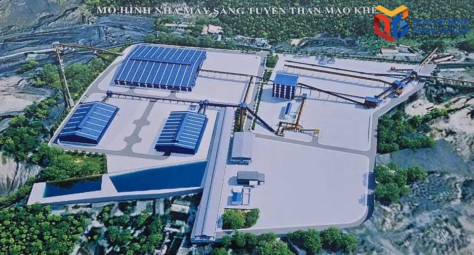 Phối cảnh Nhà máy sàng tuyển than Mạo Khê.