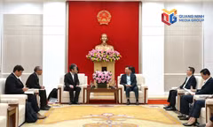 Lãnh đạo thành phố Quảng Ninh tiếp xã giao lãnh đạo Công ty Shin-Etsu Việt Nam