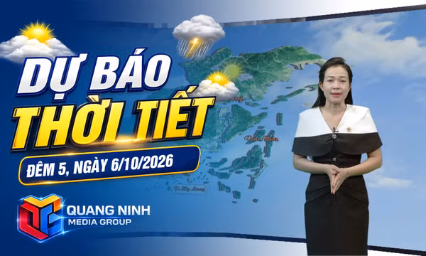 Dự báo thời tiết đêm 5, ngày 6/10/2026