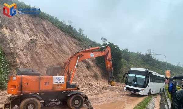 Đặc khu Vân Đồn: Khẩn trương khắc phục tình trạng sạt trượt taluy dương do mưa lớn