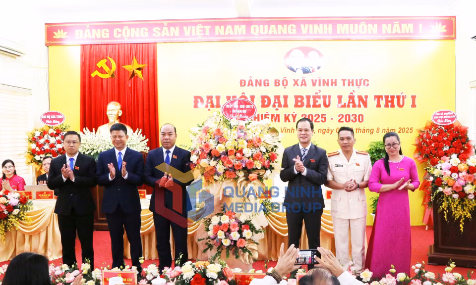 Đại hội đại biểu Đảng bộ xã Vĩnh Thực lần thứ I, nhiệm kỳ 2025-2030, tháng 8-2025