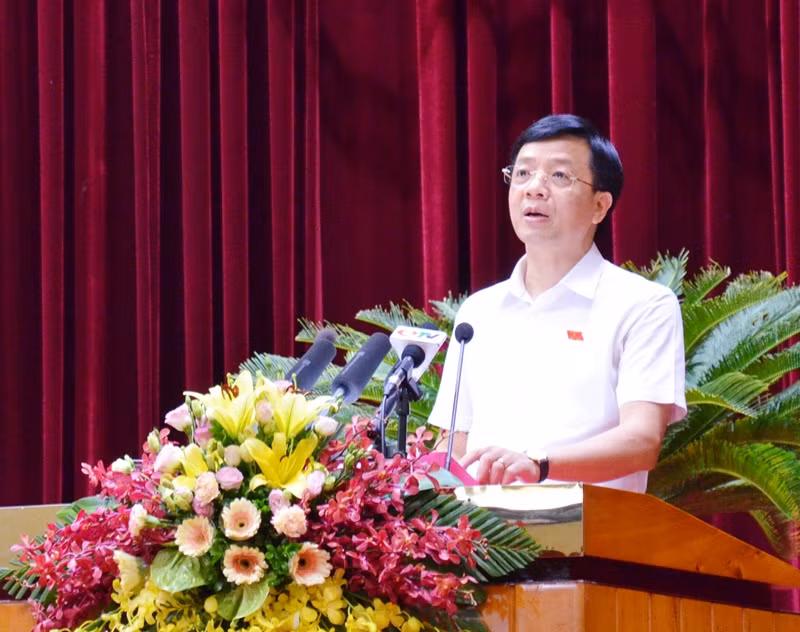  ĐB Nguyễn Văn Hồi, Tổ Quảng Yên phát biểu.