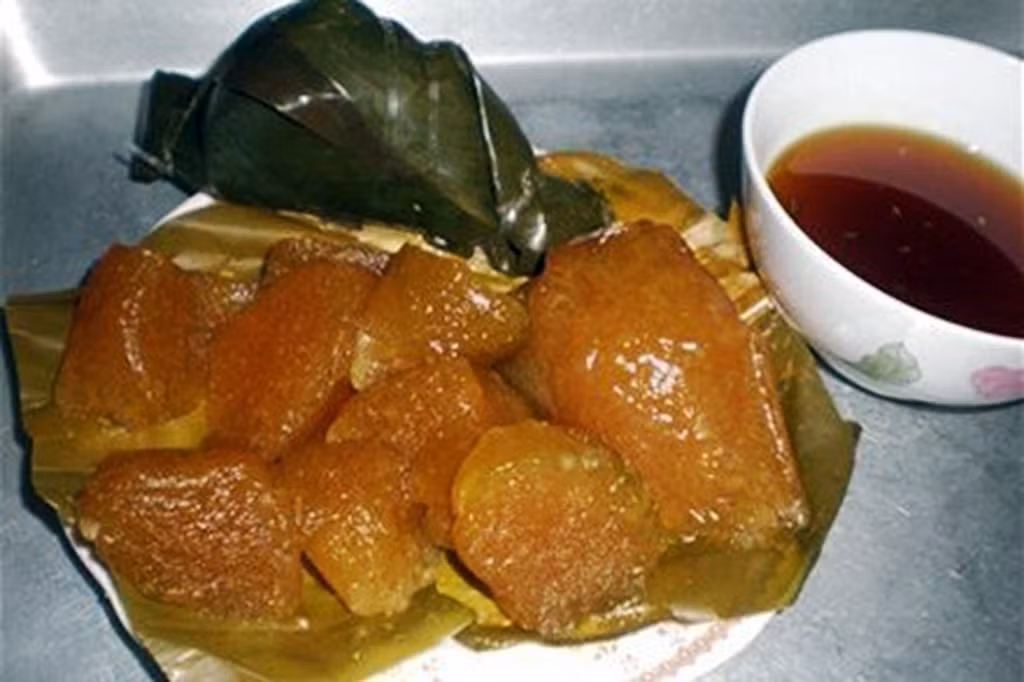  Bánh gio Bình Liêu có vị khác với các địa phương do nguồn gốc của gạo