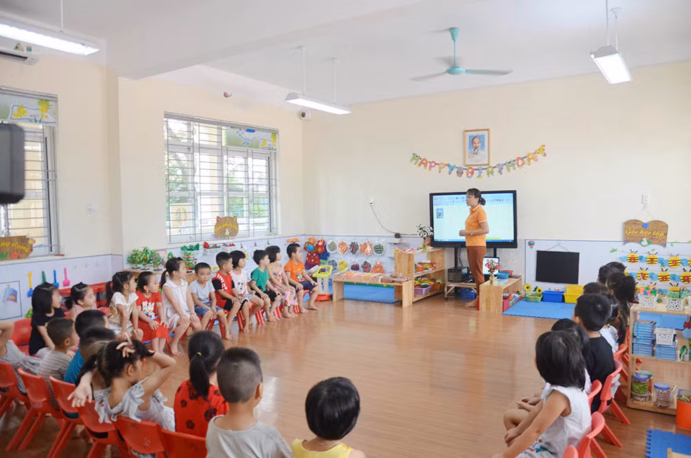 Các bé Trường Mầm non Hạ Long 