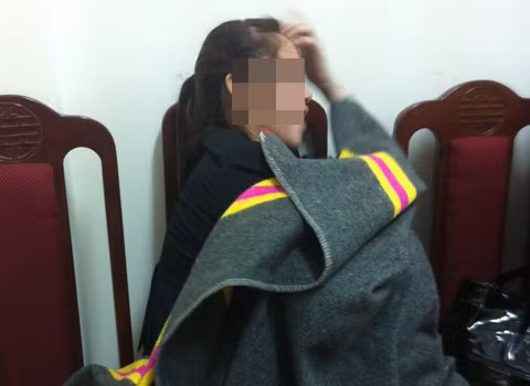 Một chân dài trong đường dây gái gọi cao cấp của ' chị Bảo Bảo". Ảnh: N.A
