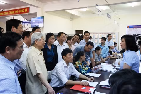 Tổng Bí thư Nguyễn Phú Trọng khi đến thăm và làm việc tại Quảng Ninh (tháng 4/2016) đã đánh giá rất cao những đổi mới trong công tác xây dựng Đảng, hệ thống chính trị của tỉnh.