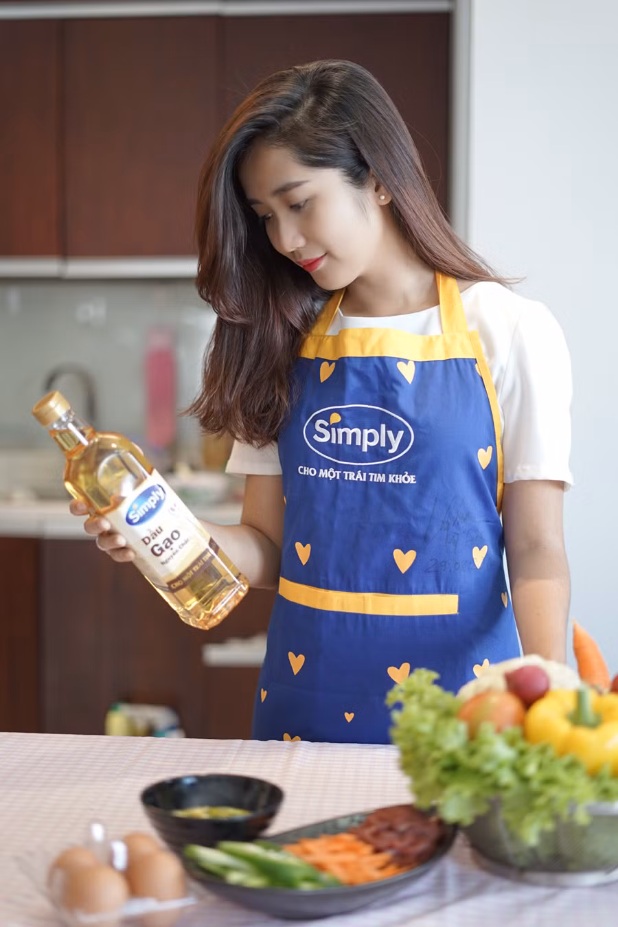 Sản phẩm dầu gạo Simply được nhiều gia đình ở Việt Nam sử dụng.