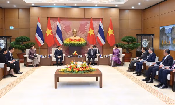 Quang cảnh hội đàm giữa Tổng Bí thư, Chủ tịch nước Tô Lâm và Nhà vua Thái Lan Maha Vajiralongkorn Phra Vajiraklaochaoyuhua, tại Hà Nội, ngày 15/9/2026. (Ảnh: ĐĂNG KHOA)
