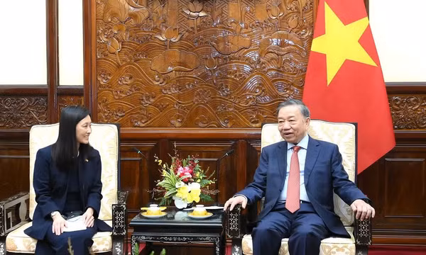 Tổng Bí thư, Chủ tịch nước Tô Lâm tiếp Đại sứ Hợp chúng quốc Hoa Kỳ Jennifer Wicks McNamara chiều 6/7/2026 tại Phủ Chủ tịch. (Ảnh: ĐĂNG KHOA)