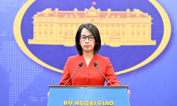Người phát ngôn Bộ Ngoại giao Việt Nam Phạm Thu Hằng. (Ảnh: Bộ Ngoại giao Việt Nam cung cấp)