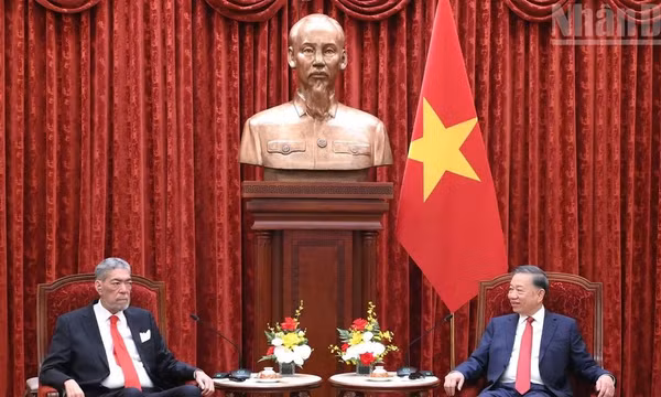 Tổng Bí thư, Chủ tịch nước Tô Lâm tiếp Tổng Bí thư Đảng Phong trào Cánh tả Thống nhất Cộng hòa Dominica