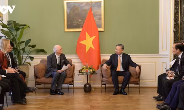 Tổng Bí thư, Chủ tịch nước Tô Lâm tiếp Hội Hữu nghị Đan Mạch-Việt Nam. (Nguồn: VOV)