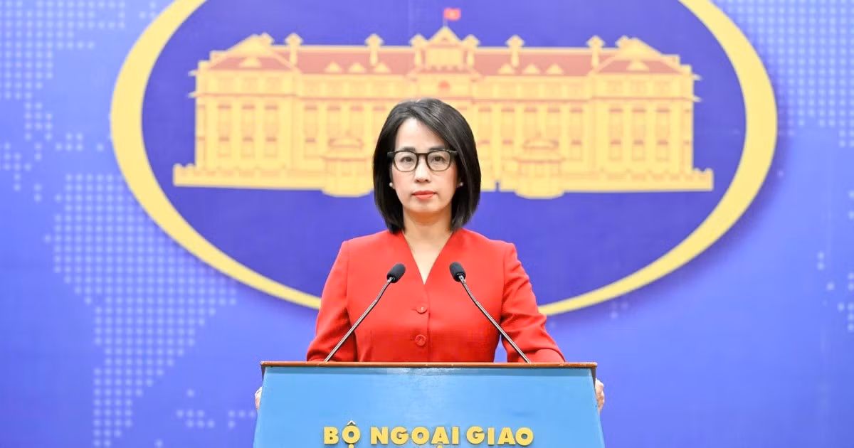 Người phát ngôn Bộ Ngoại giao Việt Nam Phạm Thu Hằng. (Ảnh: Bộ Ngoại giao Việt Nam cung cấp)