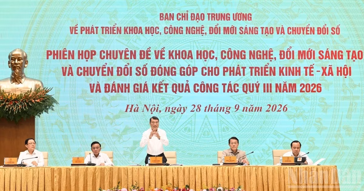 Thủ tướng Chính phủ Lê Minh Hưng chủ trì Phiên họp của Ban Chỉ đạo Trung ương. (Ảnh: TRẦN HẢI) 
