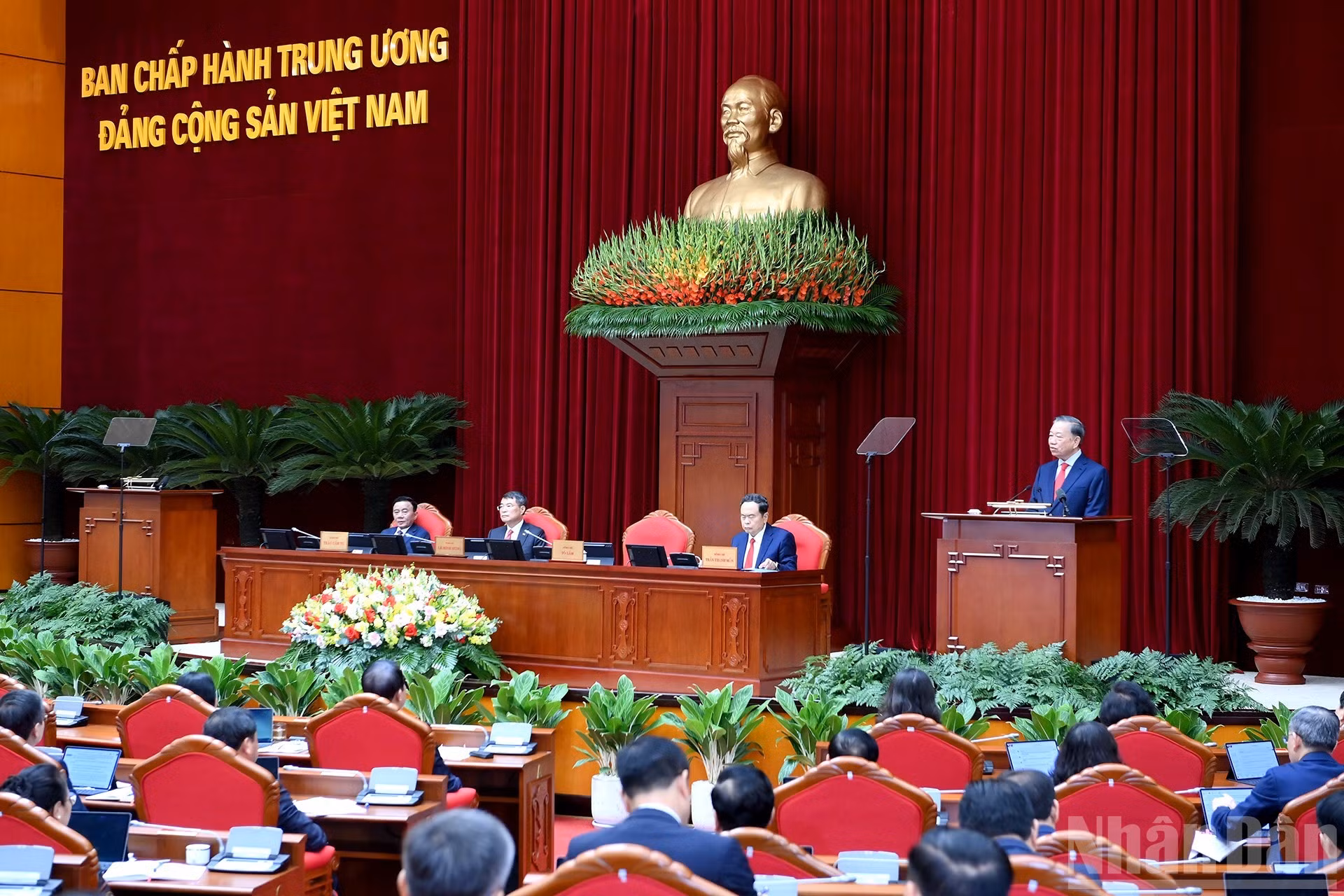 Tổng Bí thư, Chủ tịch nước Tô Lâm phát biểu khai mạc hội nghị.