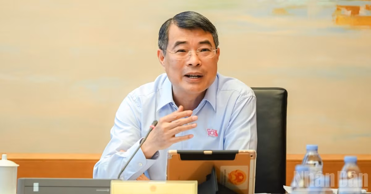 Thủ tướng Chính phủ Lê Minh Hưng phát biểu ý kiến tại tổ. (Ảnh: DUY LINH)