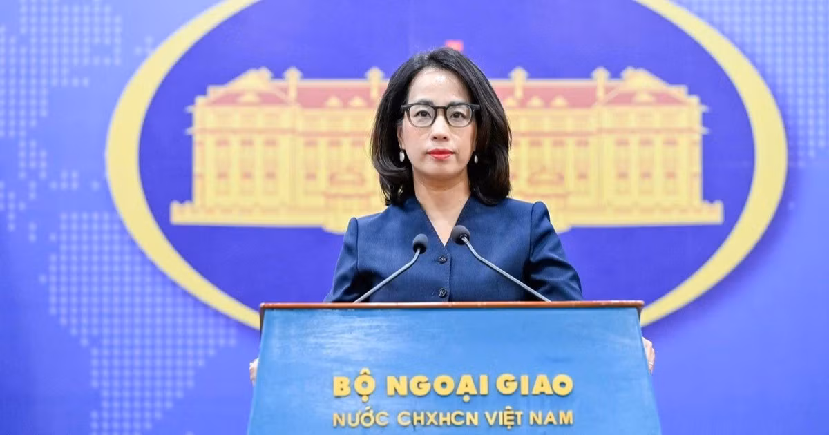 Người phát ngôn Bộ Ngoại giao Việt Nam Phạm Thu Hằng nhấn mạnh. (Ảnh: Bộ Ngoại giao Việt Nam)