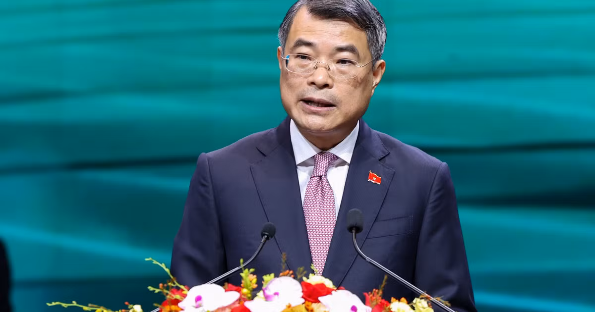 Thủ tướng Chính phủ Lê Minh Hưng phát biểu tại lễ công bố sản phẩm đạt Thương hiệu quốc gia Việt Nam lần thứ 10 năm 2026 - Ảnh: chinhphu.vn/Nhật Bắc