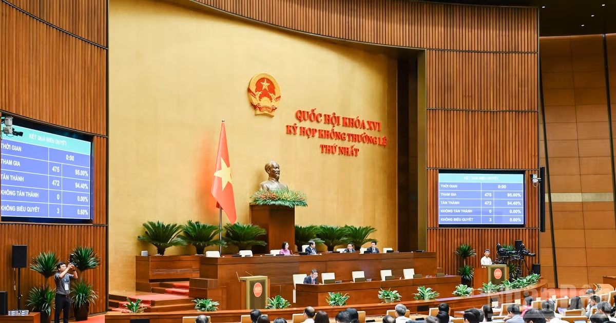 Quốc hội biểu quyết thông qua Luật sửa đổi, bổ sung một số điều của Luật Xuất bản. (Ảnh: DUY LINH) 