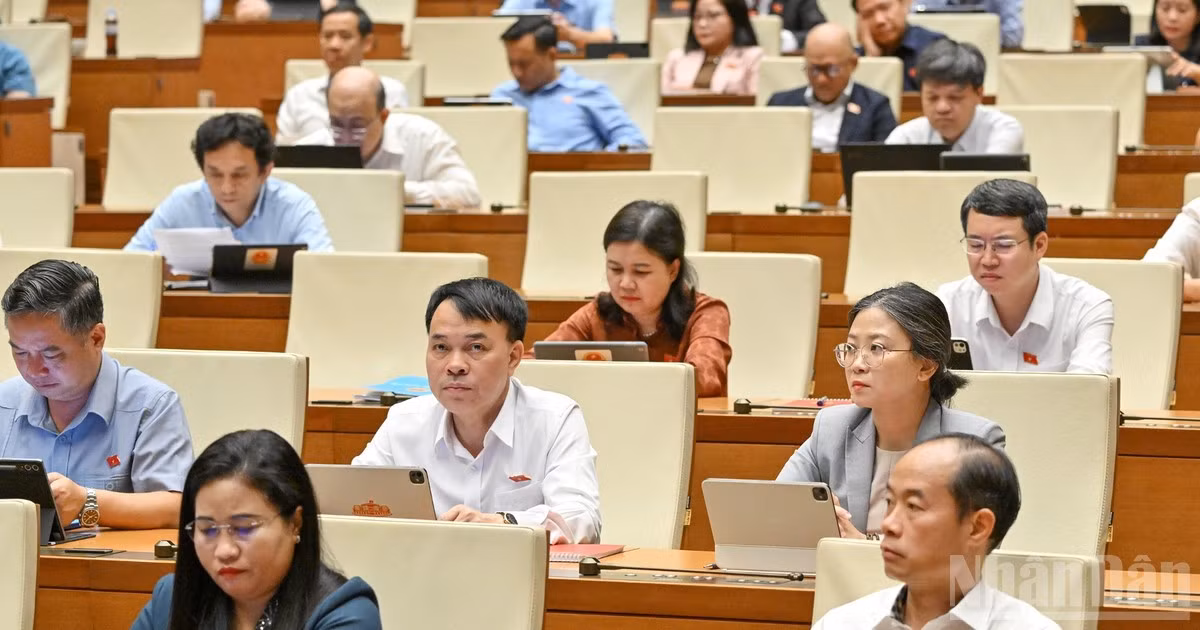 Quốc hội họp phiên sáng 26/10. (Ảnh: THỦY NGUYÊN)
