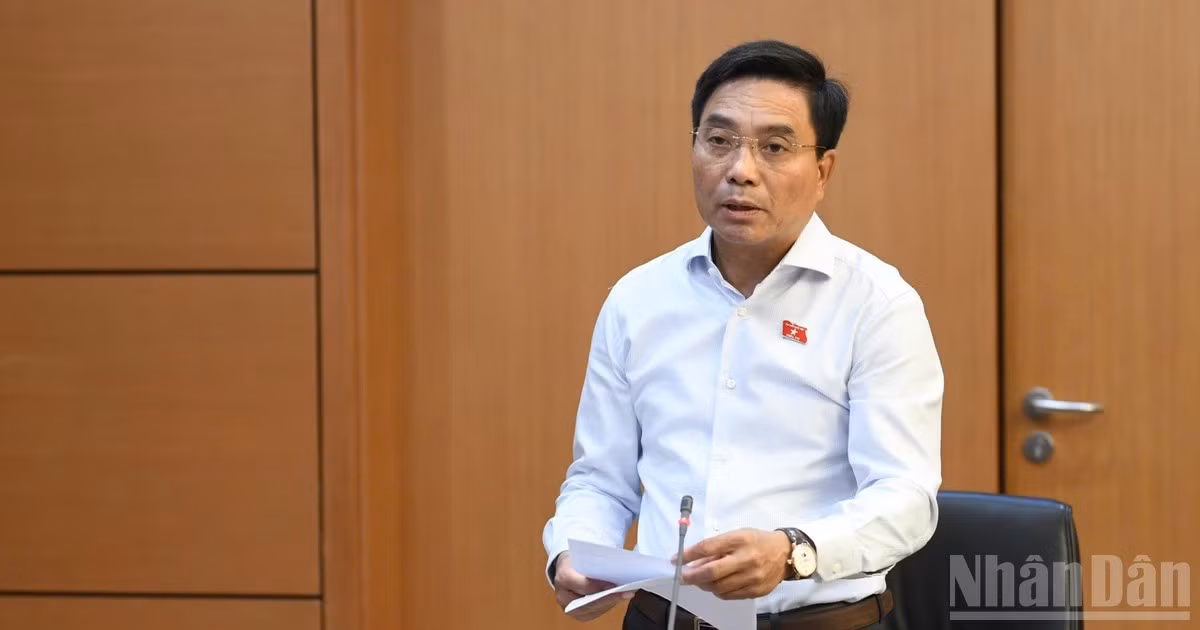 Phó Chủ tịch Quốc hội Nguyễn Doãn Anh phát biểu tại phiên thảo luận tổ. (Ảnh: DUY LINH)