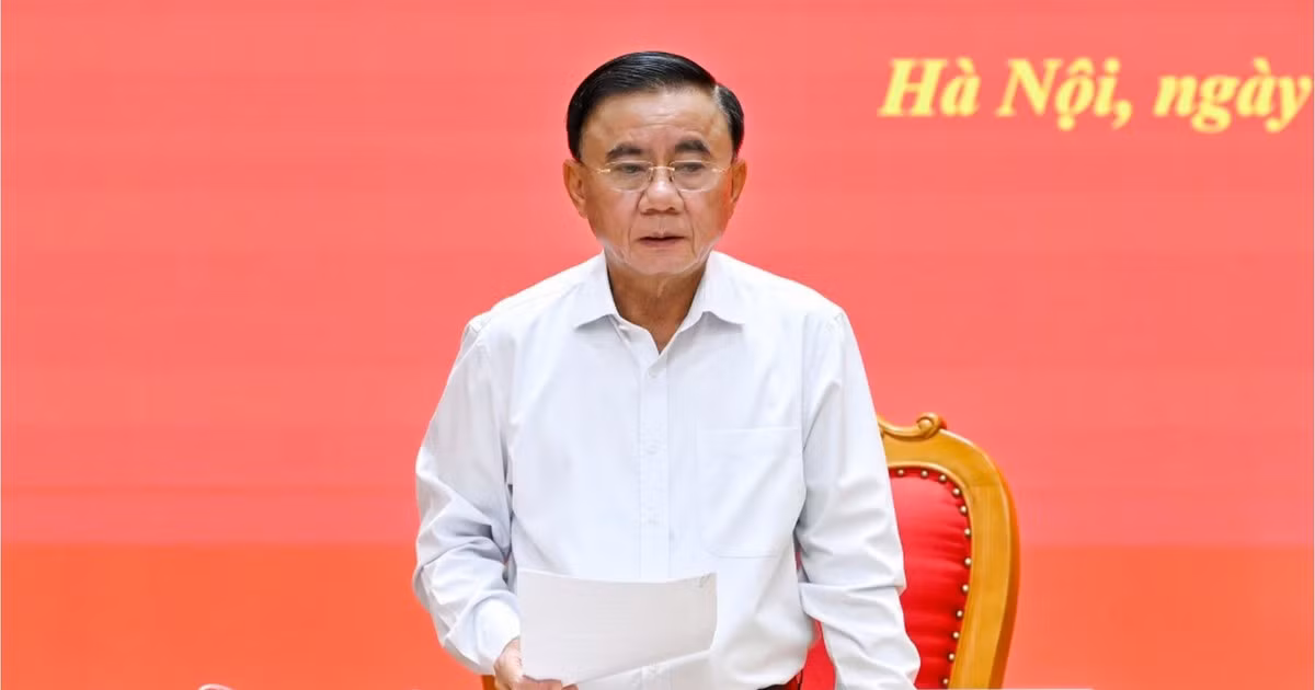 Đồng chí Trần Cẩm Tú, Ủy viên Bộ Chính trị, Thường trực Ban Bí thư. (Ảnh: THỦY NGUYÊN)