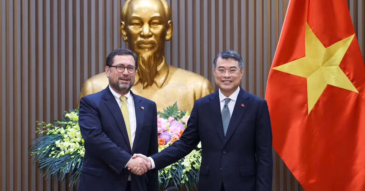 Thủ tướng Chính phủ Lê Minh Hưng tiếp Bộ trưởng Ngoại giao Cộng hòa Chile Francisco Pérez Mackenna - Ảnh: chinhphu.vn/Nhật Bắc