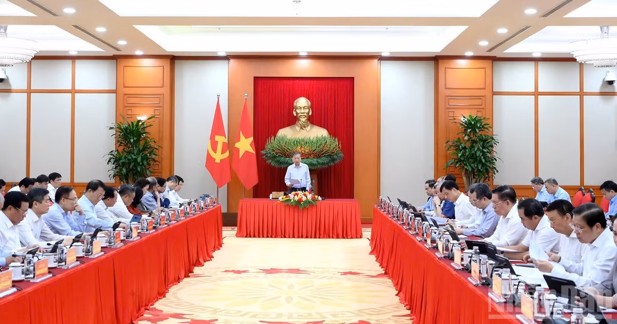Tổng Bí thư, Chủ tịch nước Tô Lâm chủ trì Phiên họp (Ảnh: ĐĂNG KHOA)
