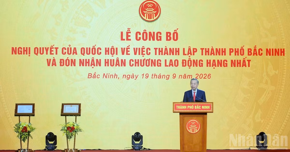 Tổng Bí thư, Chủ tịch nước Tô Lâm phát biểu tại buổi lễ. (Ảnh: ĐĂNG KHOA) 