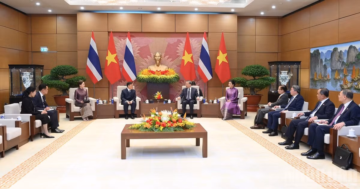 Quang cảnh hội đàm giữa Tổng Bí thư, Chủ tịch nước Tô Lâm và Nhà vua Thái Lan Maha Vajiralongkorn Phra Vajiraklaochaoyuhua, tại Hà Nội, ngày 15/9/2026. (Ảnh: ĐĂNG KHOA)