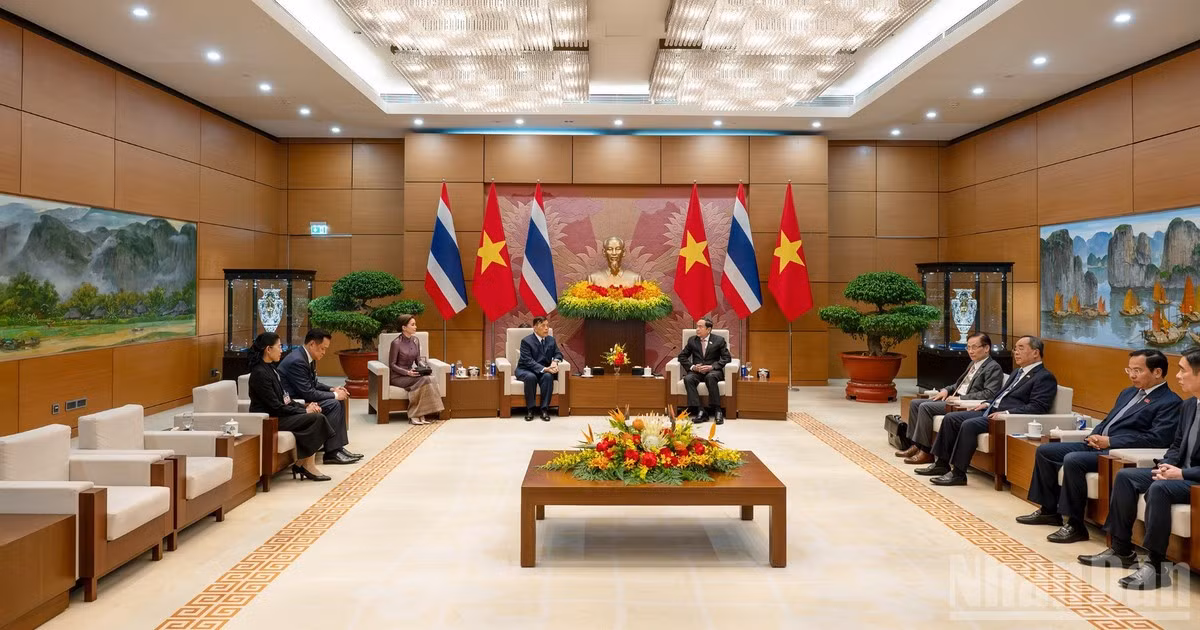 Quang cảnh cuộc hội kiến tại Nhà Quốc hội, ngày 15/9/2026. (Ảnh: THỦY NGUYÊN) 