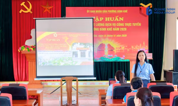 Phường Bình Khê tập huấn nâng cao chất lượng dịch vụ công trực tuyến 