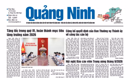 Báo Quảng Ninh ngày 19/9/2026