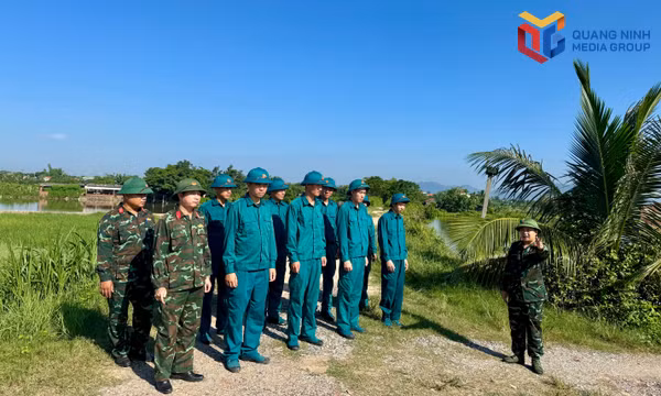 Thực hành theo Bác ở Ban CHQS phường Đông Triều