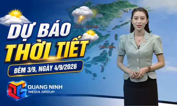 Dự báo thời tiết đêm 3/9, ngày 4/9/2026