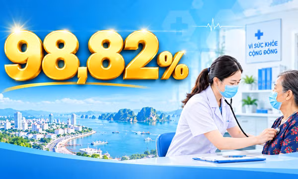 98,82% - là tỷ lệ người dân Quảng Ninh đã được khám, sàng lọc sức khỏe