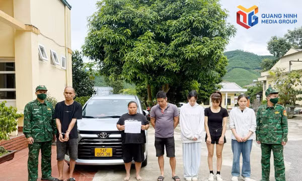 Nhóm đối tượng nhập cảnh trái phép vào Việt Nam trên tuyến biên giới Hoành Mô bị lực lượng chức năng bắt giữ ngày 4/10/2026.