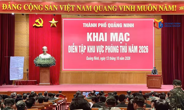 Khai mạc Diễn tập khu vực phòng thủ thành phố Quảng Ninh năm 2026