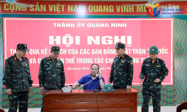 Bí thư Thành ủy Quản Minh Cường kiểm tra công tác chuẩn bị diễn tập KVPT thành phố